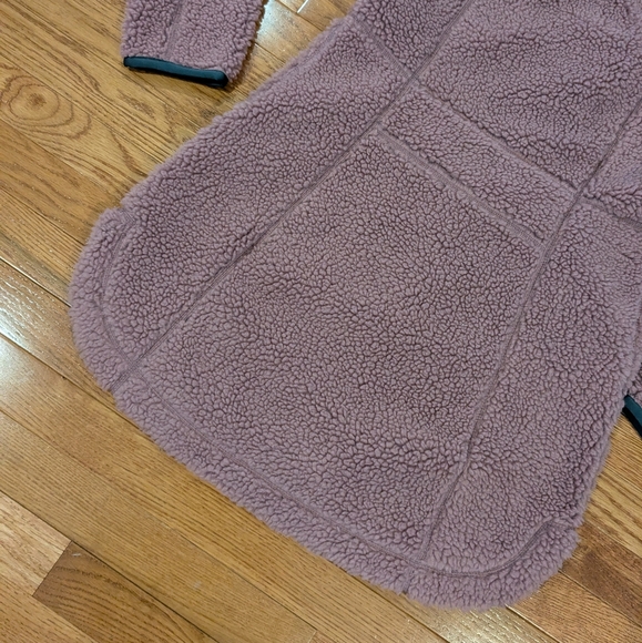 L.L. Bean Mountain Pile Purple Sherpa Jacket Small - Picture 12 of 16